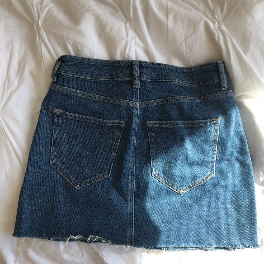 All Saints denim mini skirt